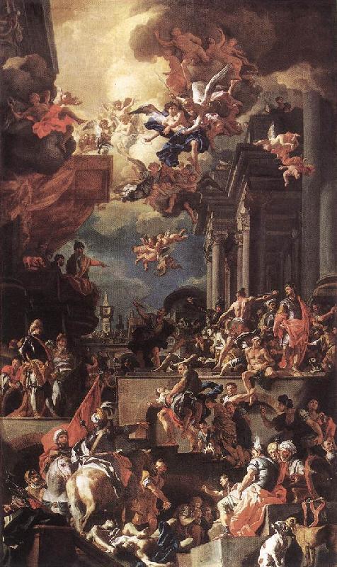 Francesco Solimena The Massacre of the Giustiniani at Chios